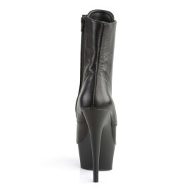 Pleaser DELIGHT-1020 Stivaletti - Pelle Nero/Nero EU-37 / US-7