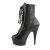 Pleaser DELIGHT-1020 Stivaletti - Pelle Nero/Nero EU-37 / US-7