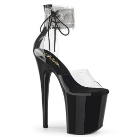 Pleaser FLAMINGO-824RS Sandali Con Plateau Trasparente...