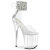Pleaser FLAMINGO-824RS Sandali Con Plateau Trasparente Strass Trasparente