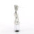 Pleaser FLAMINGO-824RS Sandali Con Plateau Trasparente Strass Trasparente