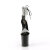 Pleaser FLAMINGO-827RS Sandali Con Plateau Trasparente Strass Nero