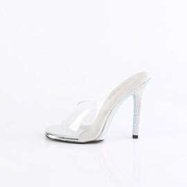 Fabulicious GALA-01DM Mules Trasparente Strass Argento