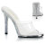 Fabulicious GALA-01DM Mules Trasparente Strass Argento