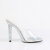 Fabulicious GALA-01DML Mules Trasparente Strass Argento