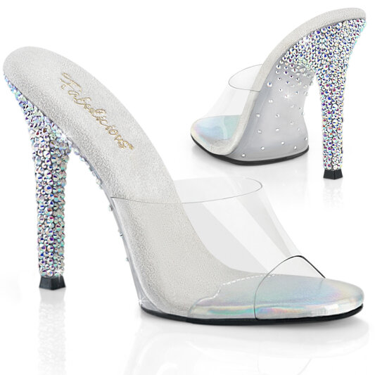 Fabulicious GALA-01DSP Mules Trasparente Strass Trasparente