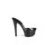 Pleaser GLEAM-601 Mules Con Plateau Trasparente Nero Trasparente