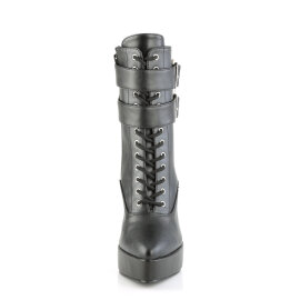 Devious INDULGE-1026 Stivaletti Con Plateau Similpelle Nero