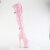 Pleaser INFINITY-3028 Stivali Sopra Il Ginocchio Con Plateau Trasparente Strass Rosa