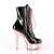 Pleaser DELIGHT-1020 Stivaletti - Vernice Nero/Dorato Rosa Cromato EU-42 / US-12