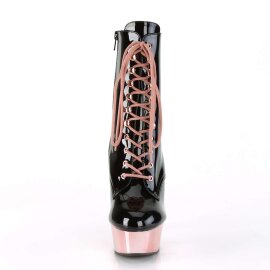 Pleaser DELIGHT-1020 Stivaletti - Vernice Nero/Dorato...