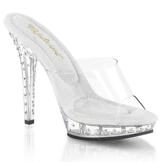 Fabulicious LIP-101SDT Mules Trasparente
