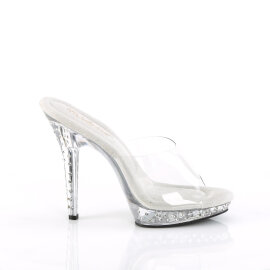 Fabulicious LIP-101SDT Mules Trasparente