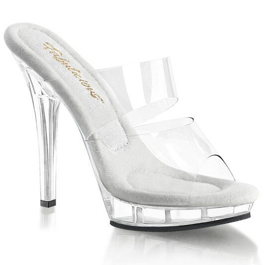 Fabulicious LIP-102 Mules Trasparente