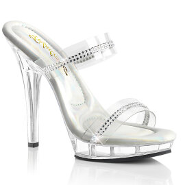 Fabulicious LIP-102-2 Mules Trasparente