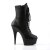 Pleaser DELIGHT-1020 Stivaletti - Similpelle Nero/Nero Opaco EU-41 / US-11