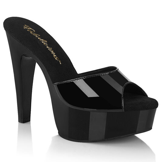 Fabulicious MARTINI-501 Mules Con Plateau Vernice Nero