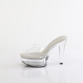 Fabulicious MARTINI-501 Mules Con Plateau Trasparente