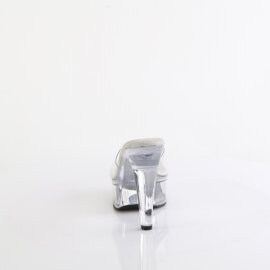 Fabulicious MARTINI-501 Mules Con Plateau Trasparente