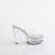 Fabulicious MARTINI-501 Mules Con Plateau Trasparente