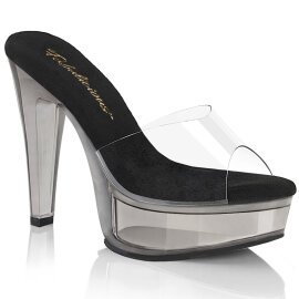 Fabulicious MARTINI-501 Mules Con Plateau Trasparente...
