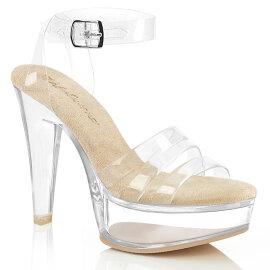 Fabulicious MARTINI-505 Sandali Con Plateau Trasparente...