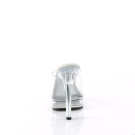 Fabulicious MAJESTY-501 Mules Con Plateau Trasparente