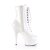 Pleaser DELIGHT-1020 Stivaletti - Vernice Bianco/Bianco EU-41 / US-11