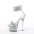 Pleaser SKY-327RSI Sandali Con Plateau Strass Argento