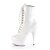 Pleaser DELIGHT-1020 Stivaletti - Vernice Bianco/Bianco EU-35 / US-5