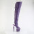 Pleaser SPECTATOR-3030 Stivali Sopra Il Ginocchio Con Plateau Similpelle Trasparente Viola