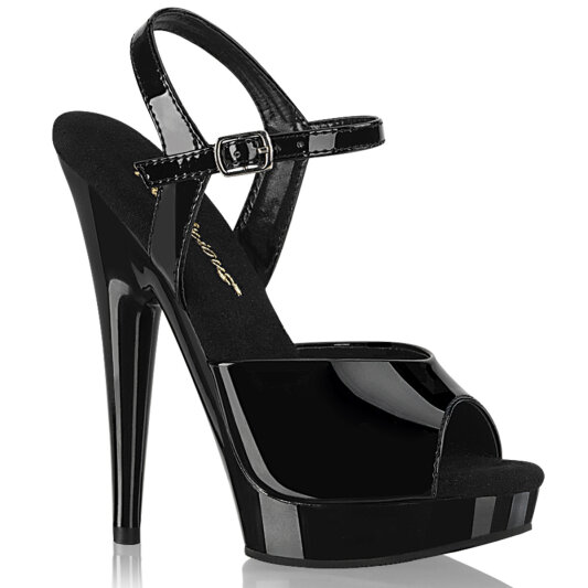 Fabulicious SULTRY-609 Sandali Con Plateau Vernice Nero