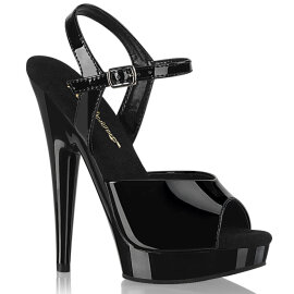 Fabulicious SULTRY-609 Sandali Con Plateau Vernice Nero