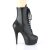 Pleaser DELIGHT-1020PK Stivaletti - Similpelle Nero/Nero Opaco EU-39 / US-9
