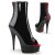 Pleaser DELIGHT-1025 Stivaletti - Vernice Nero-Rosso/Nero EU-35 / US-5