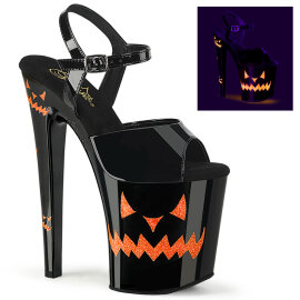 Pleaser XTREME-809JOL Sandali Con Plateau Vernice Neon Nero
