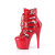 Pleaser ADORE-1013MST Stivaletti Con Plateau Vernice Rosso EU-37 / US-7