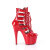 Pleaser ADORE-1013MST Stivaletti Con Plateau Vernice Rosso EU-37 / US-7