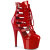 Pleaser ADORE-1013MST Stivaletti Con Plateau Vernice Rosso EU-38 / US-8