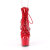 Pleaser ADORE-1013MST Stivaletti Con Plateau Vernice Rosso EU-38 / US-8