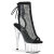 Pleaser ADORE-1018RM Sandali Con Plateau Similpelle Trasparente Strass Nero EU-42 / US-12