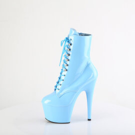 Pleaser ADORE-1020 Stivaletti Con Plateau Vernice Blu EU-44 / US-14