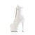 Pleaser ADORE-1020 Stivaletti Con Plateau Similpelle Bianco EU-38 / US-8