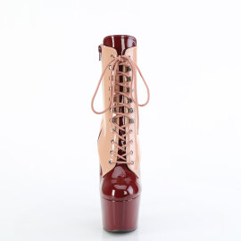 Pleaser ADORE-1020DC Stivaletti Con Plateau Vernice Beige...