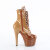 Pleaser ADORE-1020DC Stivaletti Con Plateau Vernice Marrone EU-39 / US-9