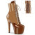Pleaser ADORE-1020DC Stivaletti Con Plateau Vernice Marrone EU-37 / US-7