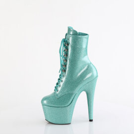 Pleaser ADORE-1020GP Stivaletti Con Plateau Vernice Glitter Turchese EU-35 / US-5
