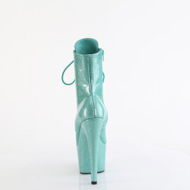 Pleaser ADORE-1020GP Stivaletti Con Plateau Vernice Glitter Turchese EU-42 / US-12