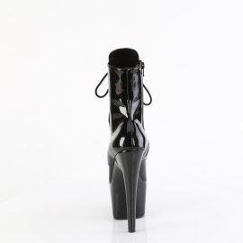Pleaser ADORE-1020GP Stivaletti Con Plateau Vernice Glitter Nero EU-39 / US-9