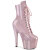 Pleaser ADORE-1020GP Stivaletti Con Plateau Vernice Glitter Rosa Cipria EU-36 / US-6